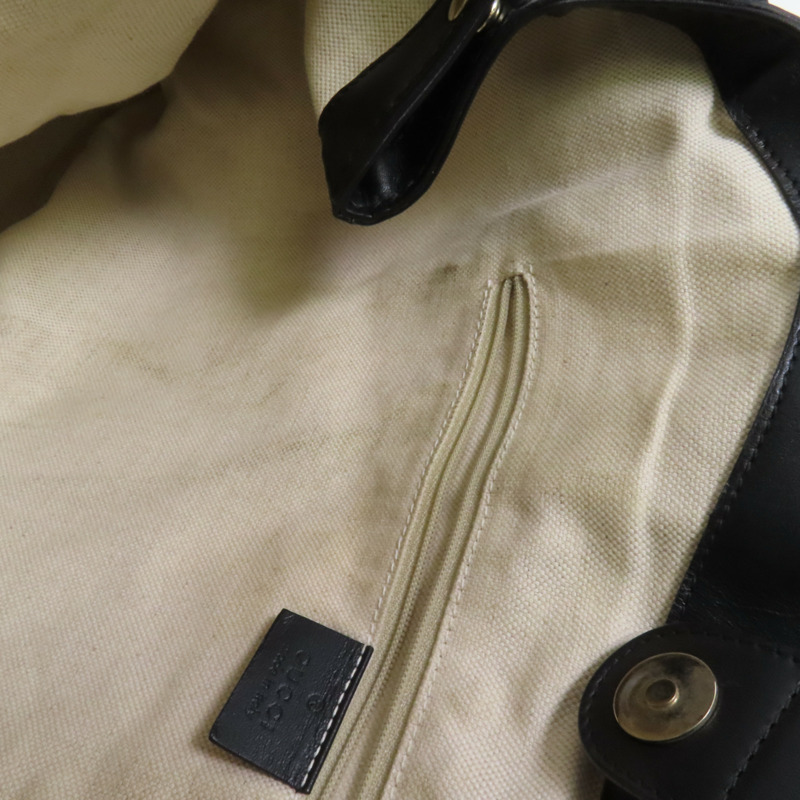 GUCCI 帆布Tote Bag金扣手挽袋-14