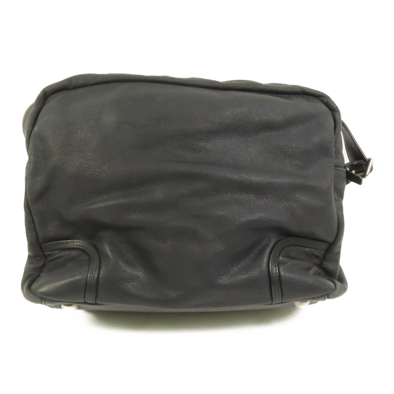 CHANEL 牛皮皮革Shoulder Bag銀扣肩背袋-1