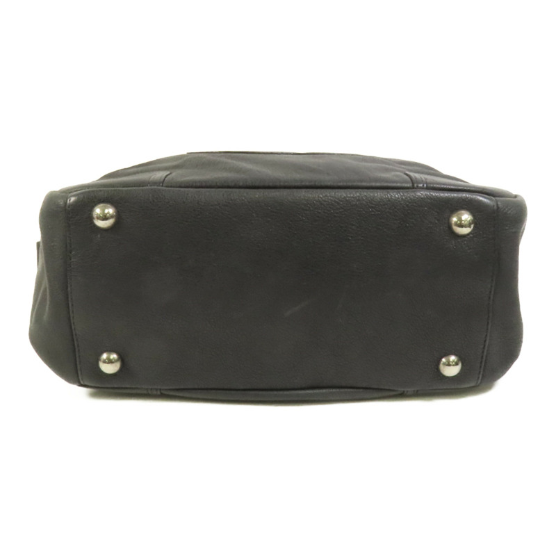 CHANEL 牛皮皮革Shoulder Bag銀扣肩背袋-3