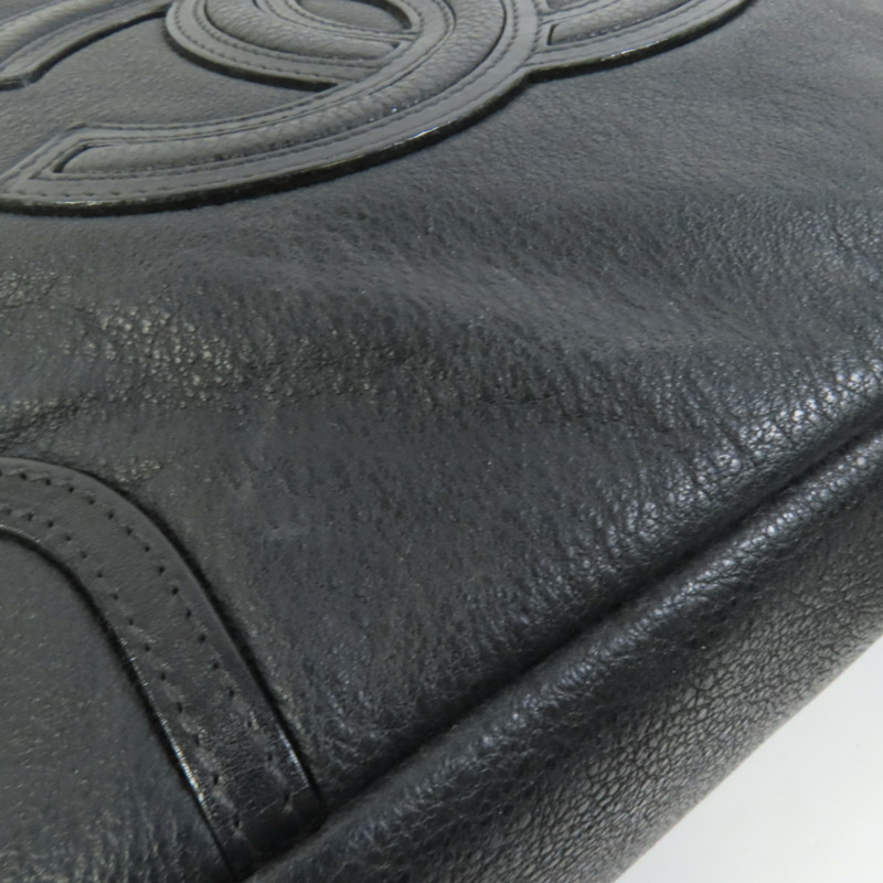 CHANEL 牛皮皮革Shoulder Bag銀扣肩背袋-16