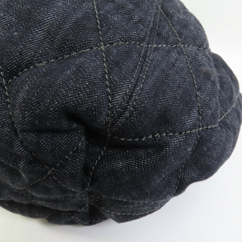 CHANEL 牛仔布Shoulder Bag銀扣肩背袋-14