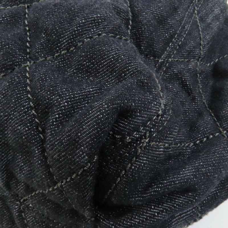 CHANEL 牛仔布Shoulder Bag銀扣肩背袋-15