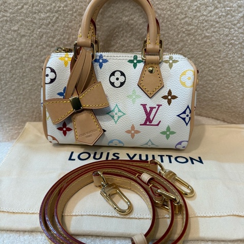 LV x TM 白三彩Nano Speedy