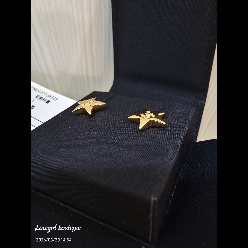 Chanel 26S星星耳環(淡金色)-3