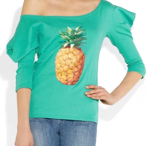 《新歡舊愛》全新正品CHLOE經典絕版鳳梨棉上衣M