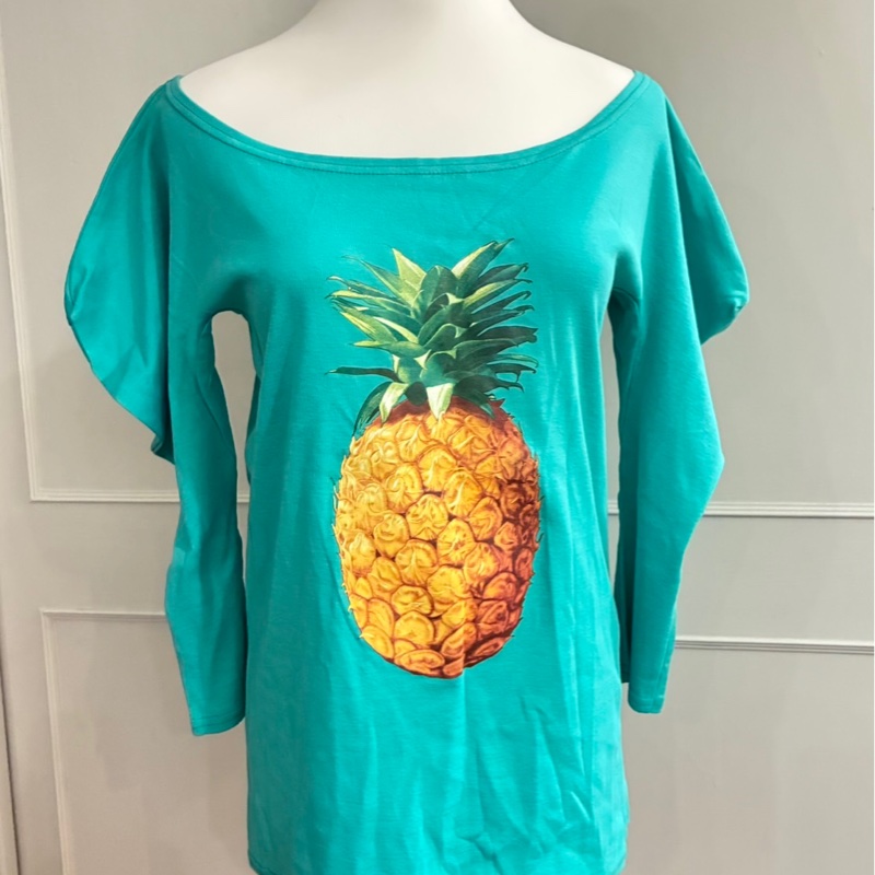 《新歡舊愛》全新正品CHLOE經典絕版鳳梨棉上衣M-1