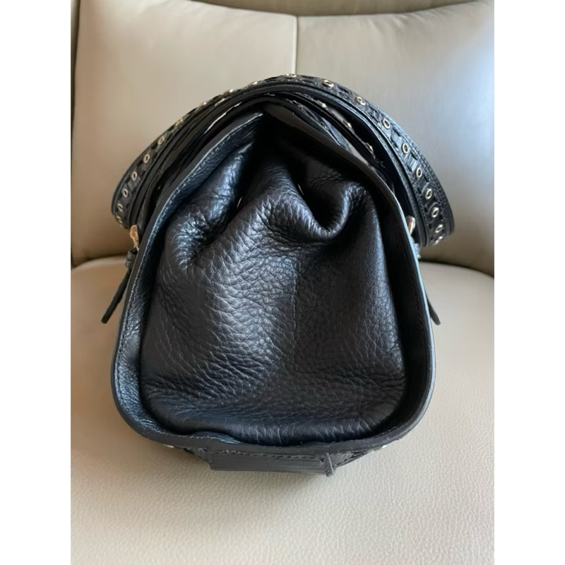 ［降價］限量款• Dior SAVANE Small Flap Double Handle Bag黑色牛皮肩背手提包-2
