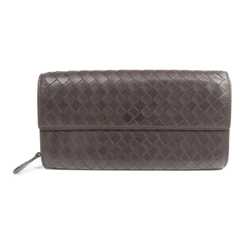 BOTTEGA VENETA 織紋皮革Long Wallet長錢包