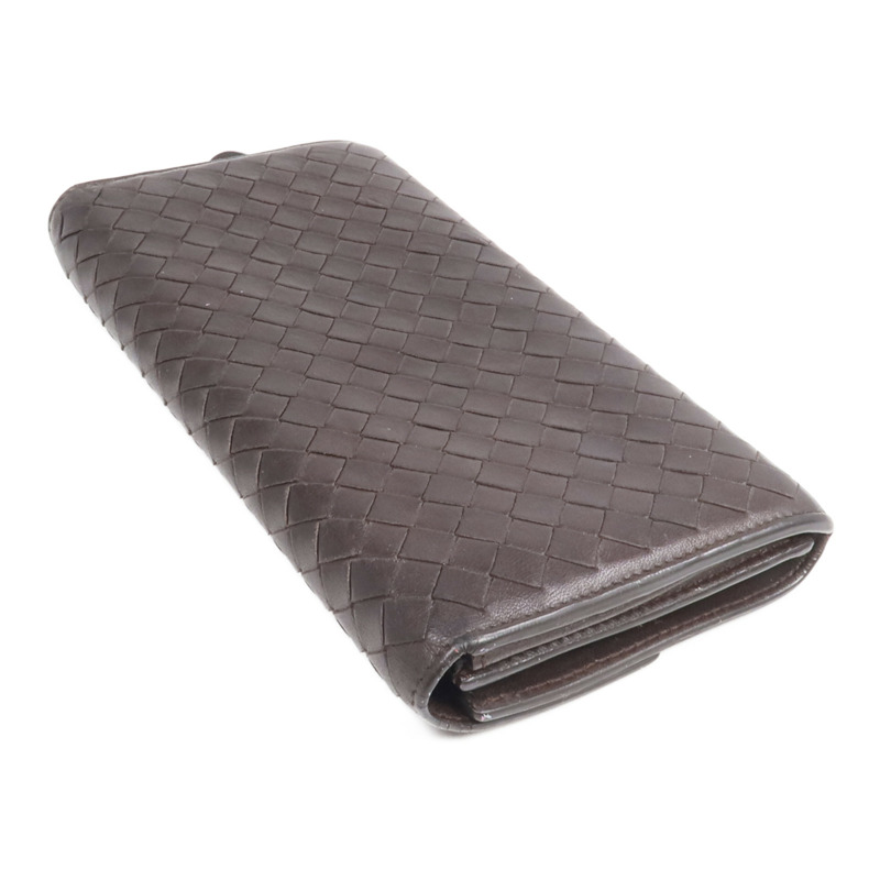 BOTTEGA VENETA 織紋皮革Long Wallet長錢包-4