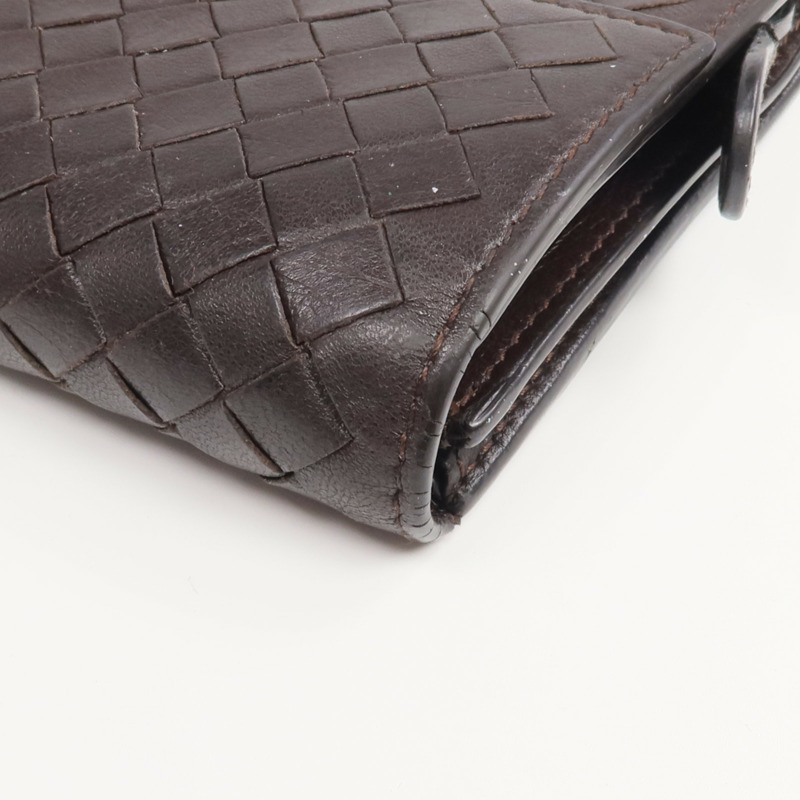 BOTTEGA VENETA 織紋皮革Long Wallet長錢包-9