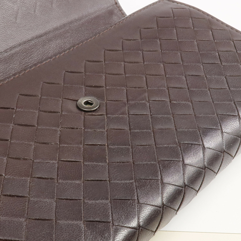 BOTTEGA VENETA 織紋皮革Long Wallet長錢包-15
