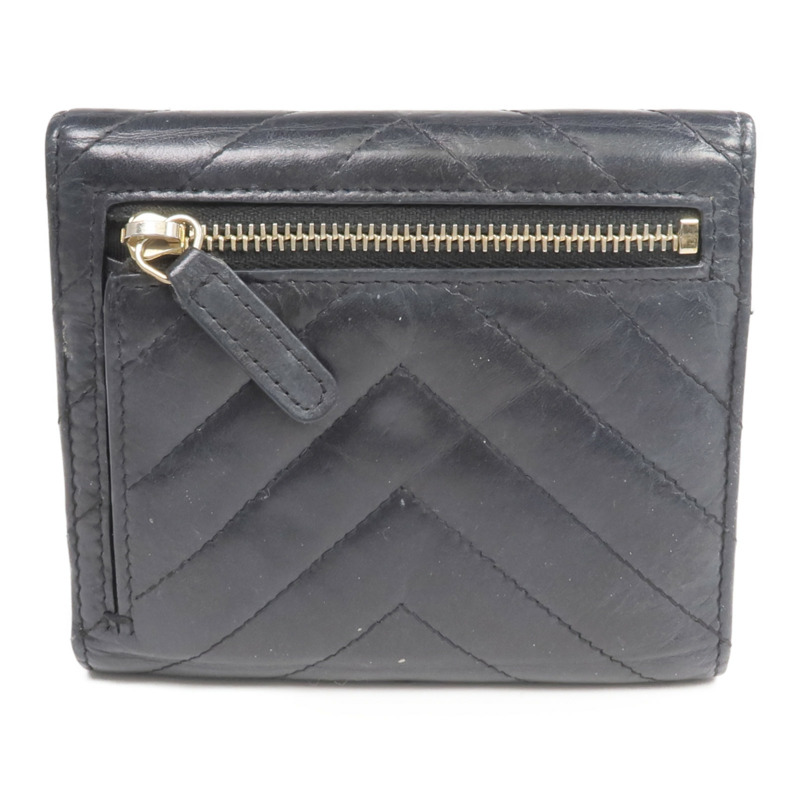 CHANEL 牛皮皮革2.55 Wallet金扣錢包-1