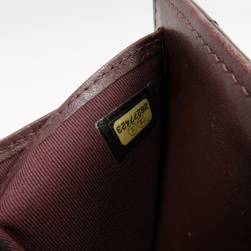 CHANEL 牛皮皮革2.55 Wallet金扣錢包-11