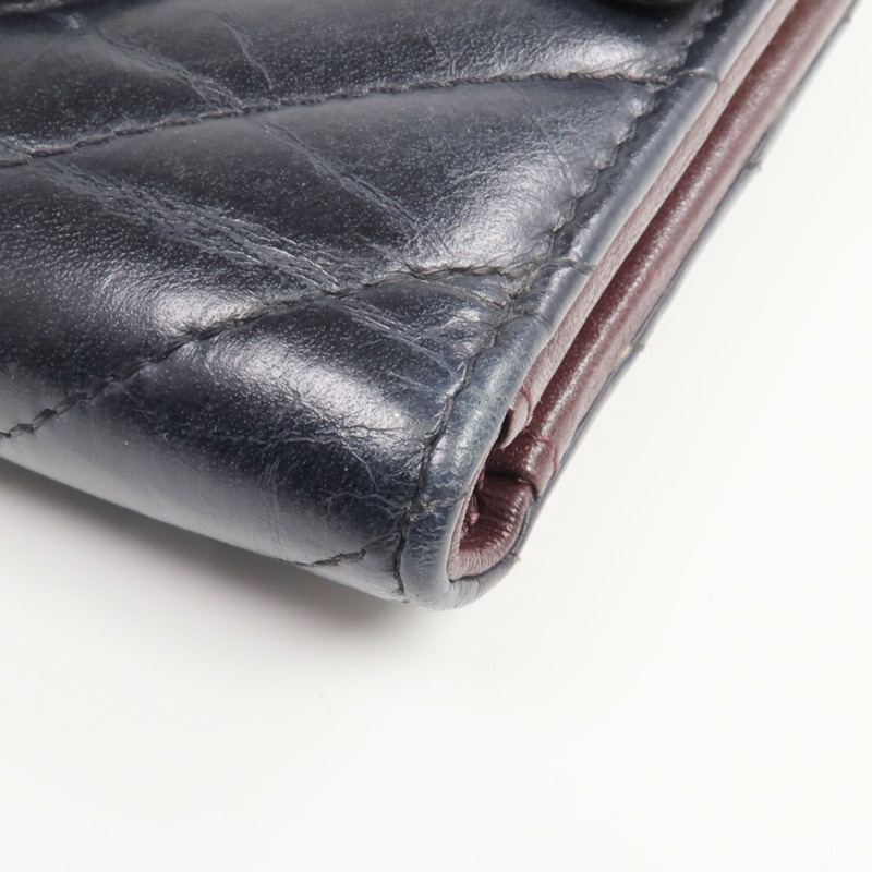 CHANEL 牛皮皮革2.55 Wallet金扣錢包-12