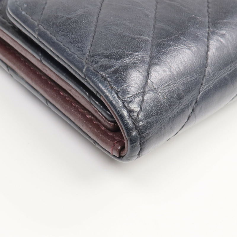 CHANEL 牛皮皮革2.55 Wallet金扣錢包-14