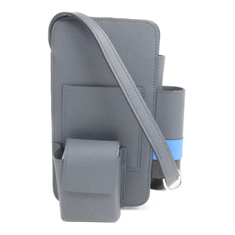 HERMES Epsom皮革Hermesway銀扣手機袋