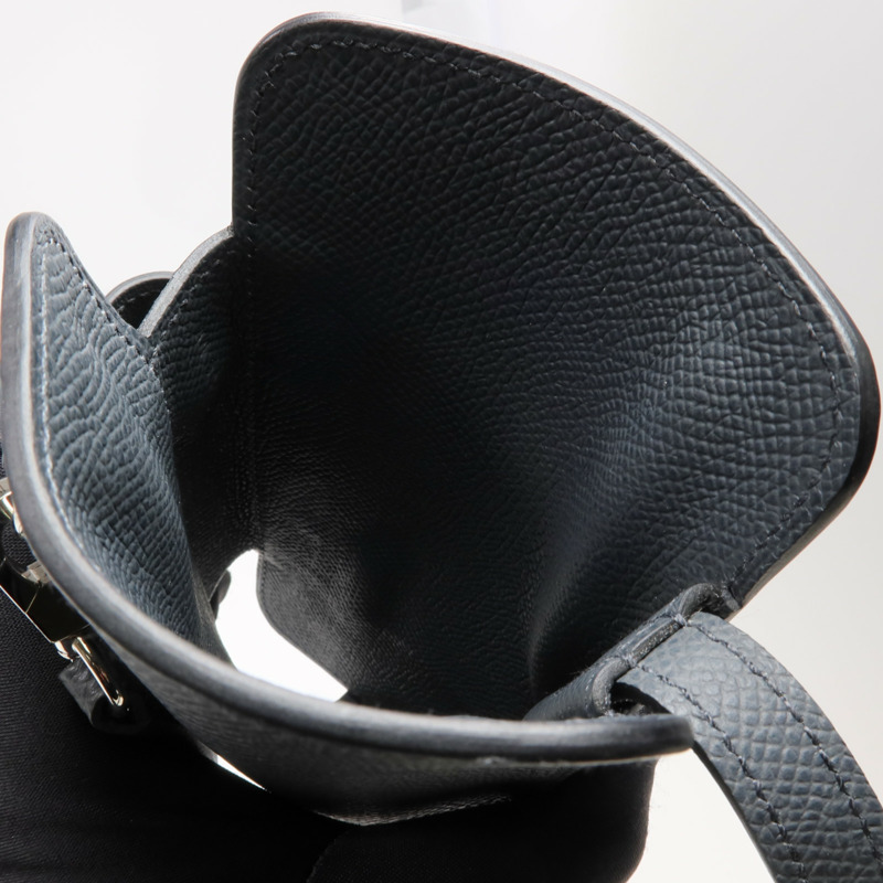 HERMES Epsom皮革Hermesway銀扣手機袋-4