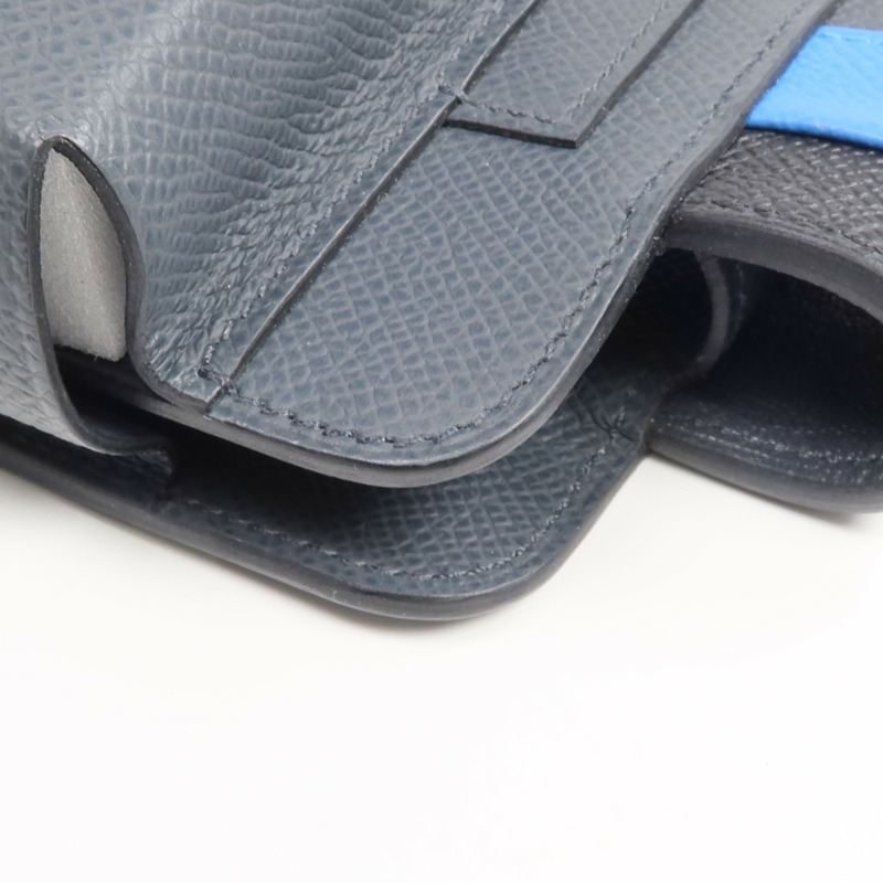 HERMES Epsom皮革Hermesway銀扣手機袋-9