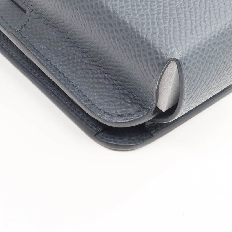 HERMES Epsom皮革Hermesway銀扣手機袋-10