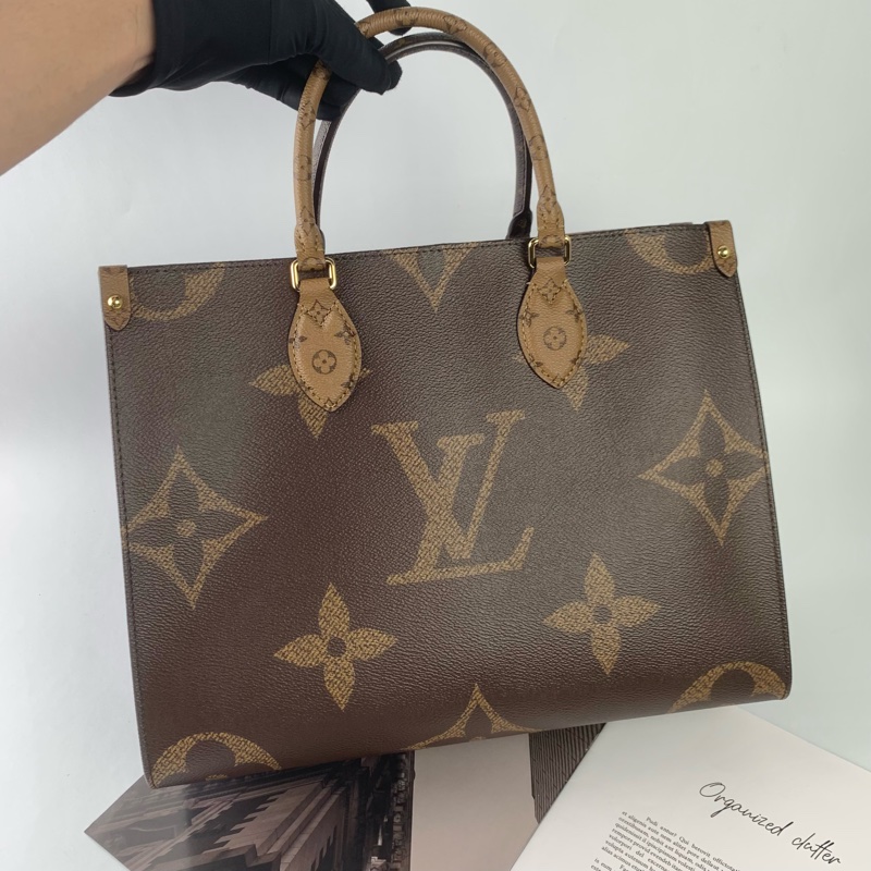 LV onthego中號✨包況很新😎晶片款/盒子/防塵袋-4