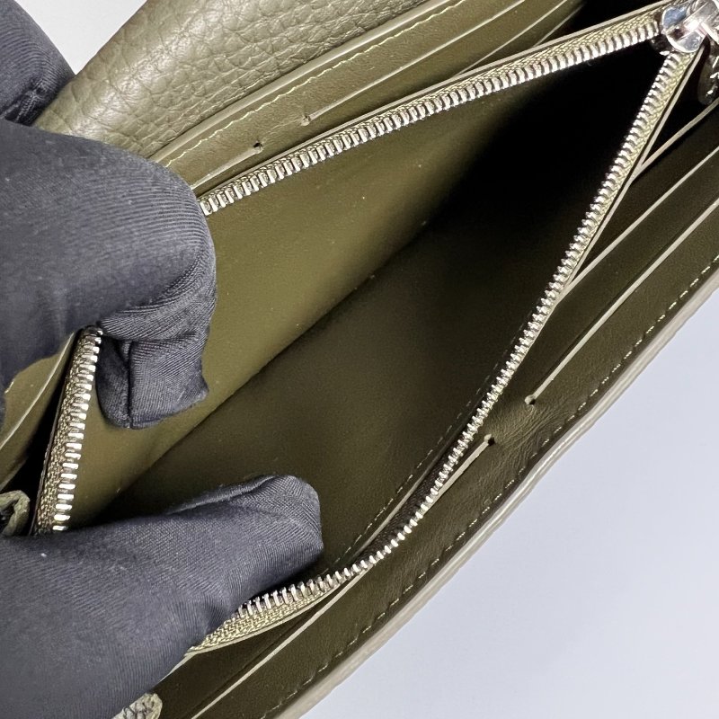 LV N96332/晶片款 綠蛇皮Capucines長夾-6