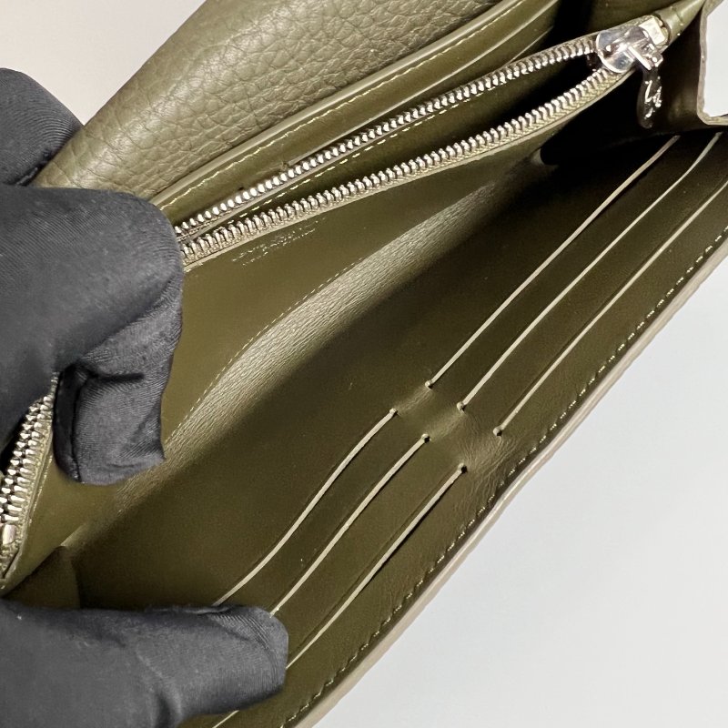 LV N96332/晶片款 綠蛇皮Capucines長夾-7