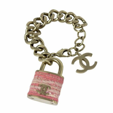 CHANEL CC 鎖頭 手鏈 *可作包包掛飾