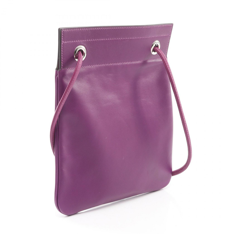 愛馬仕 Sac Aline 迷你斜背包，Swift 皮革，海葵色，二手，帶五金配件-1