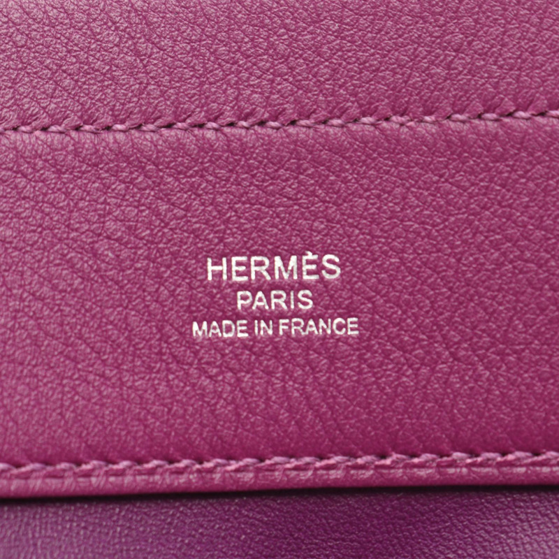 愛馬仕 Sac Aline 迷你斜背包，Swift 皮革，海葵色，二手，帶五金配件-3