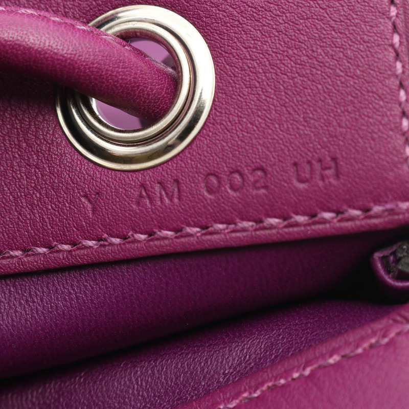 愛馬仕 Sac Aline 迷你斜背包，Swift 皮革，海葵色，二手，帶五金配件-4