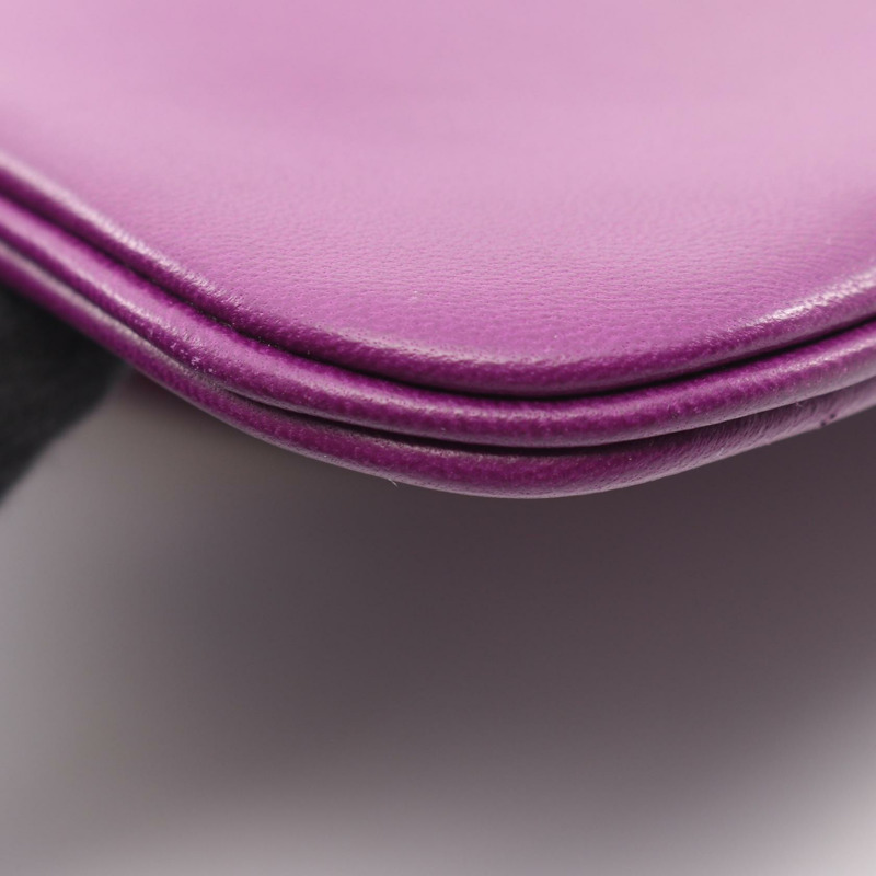 愛馬仕 Sac Aline 迷你斜背包，Swift 皮革，海葵色，二手，帶五金配件-5