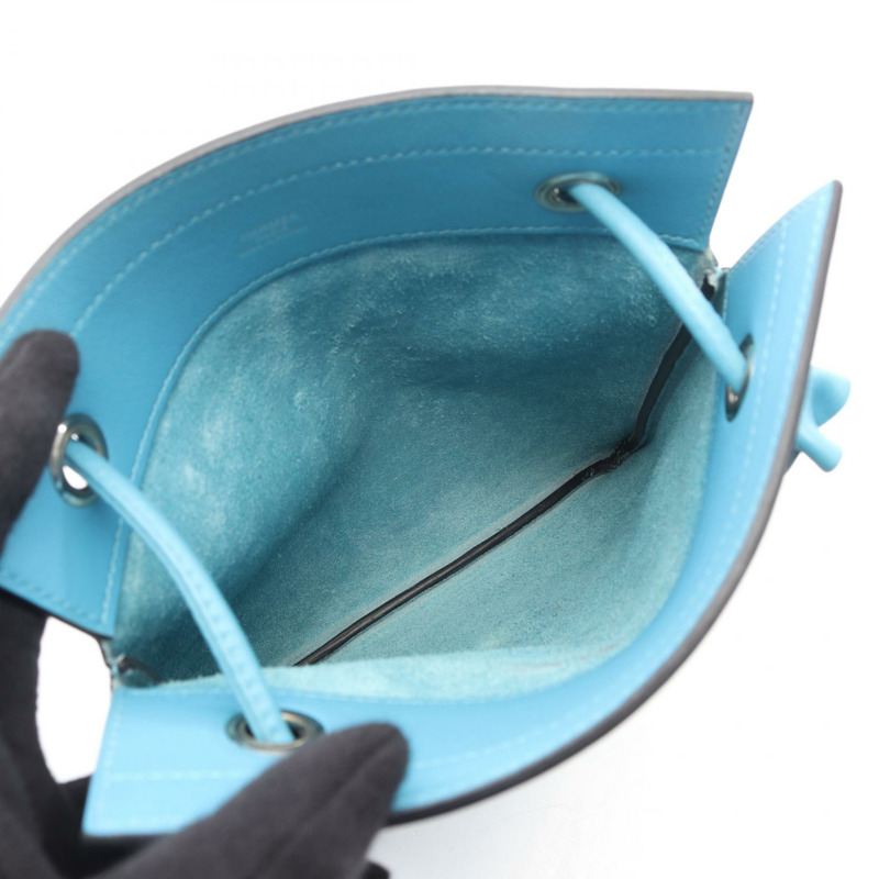 愛馬仕 Aline 迷你肩斜背包，Swift 皮革，北方藍，二手，SHW D-2