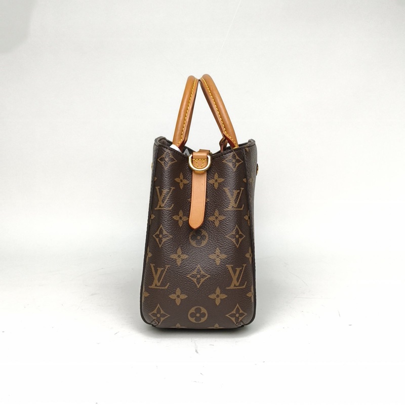 LOUIS VUITTON Montaigne蒙田BB29老花PVC金扣肩背包-1