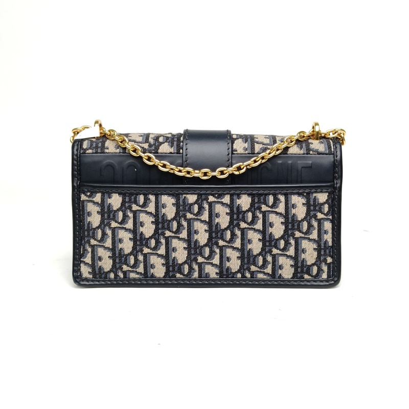 DIOR 30Montaigne蒙田EAST-WEST鏈條包帆布金扣肩背包-2