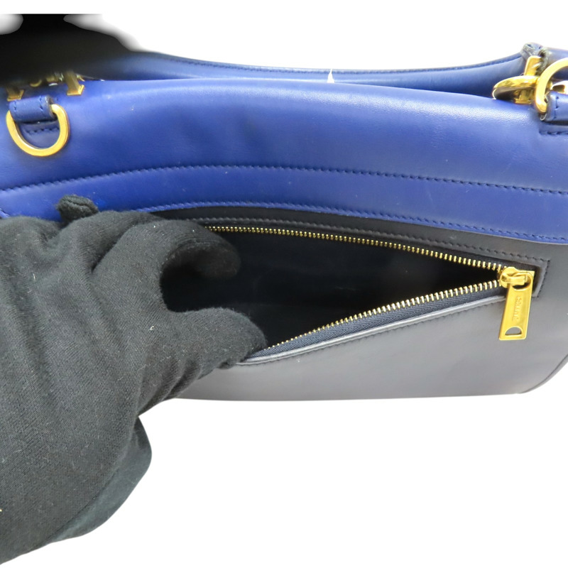 藍/黑色 牛皮 麂皮 Trapeze 兩用包【CELINE 賽琳】 174683-5