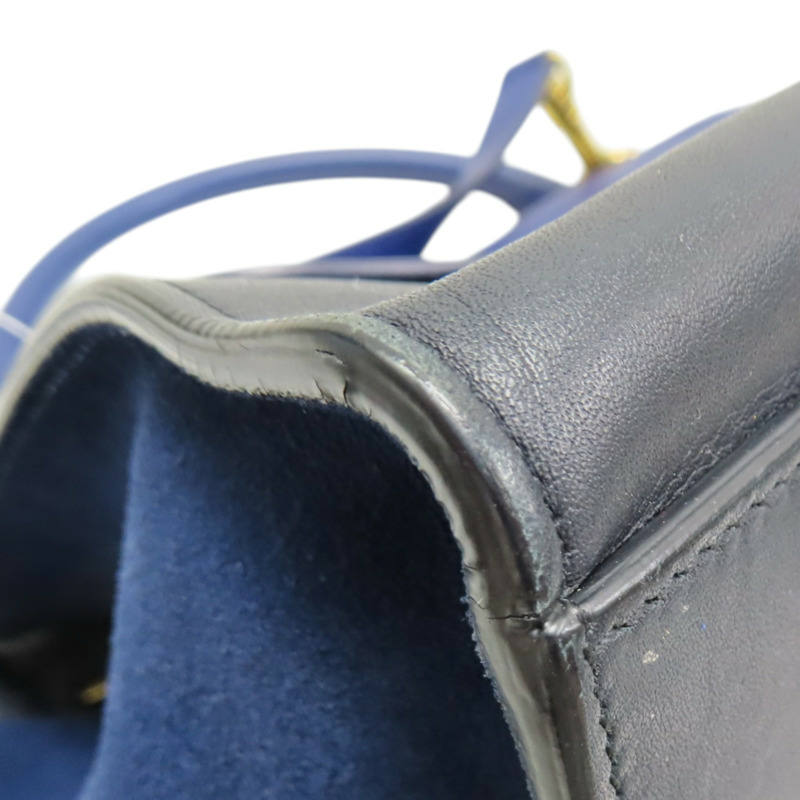 藍/黑色 牛皮 麂皮 Trapeze 兩用包【CELINE 賽琳】 174683-9