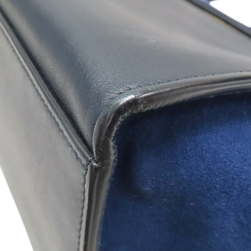 藍/黑色 牛皮 麂皮 Trapeze 兩用包【CELINE 賽琳】 174683-10