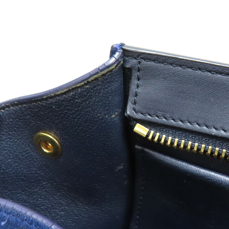 藍/黑色 牛皮 麂皮 Trapeze 兩用包【CELINE 賽琳】 174683-13