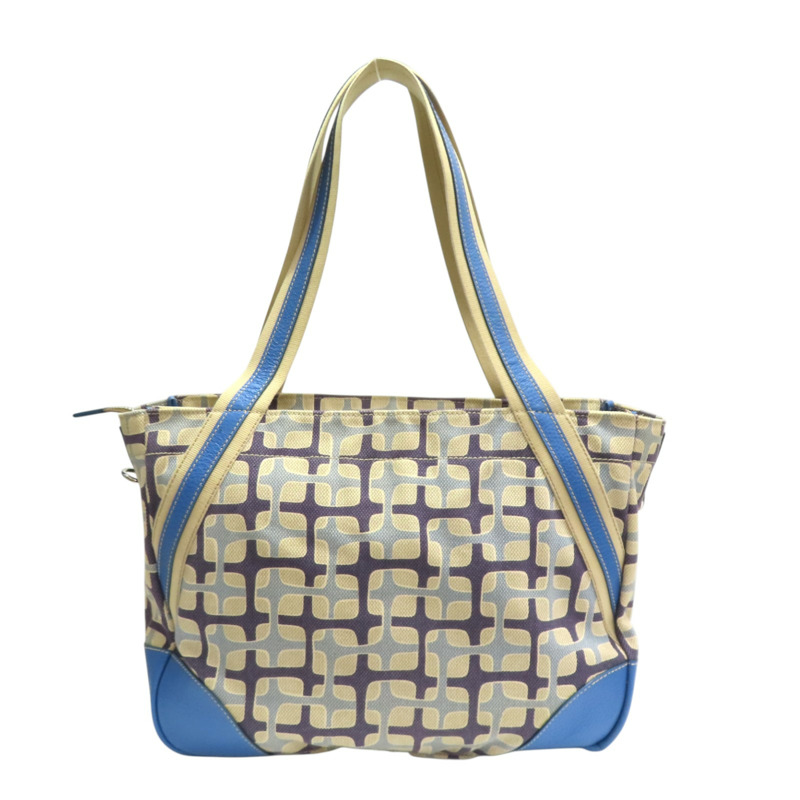 藍色帆布 肩背包【PRADA 普拉達】-1