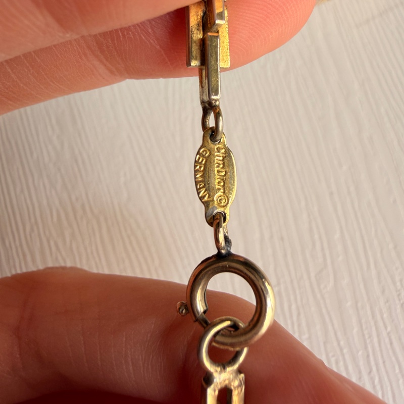 罕有 70年代Christian Dior 迪奧水鑽長項鏈 毛衣鏈 晚宴珠寶-6