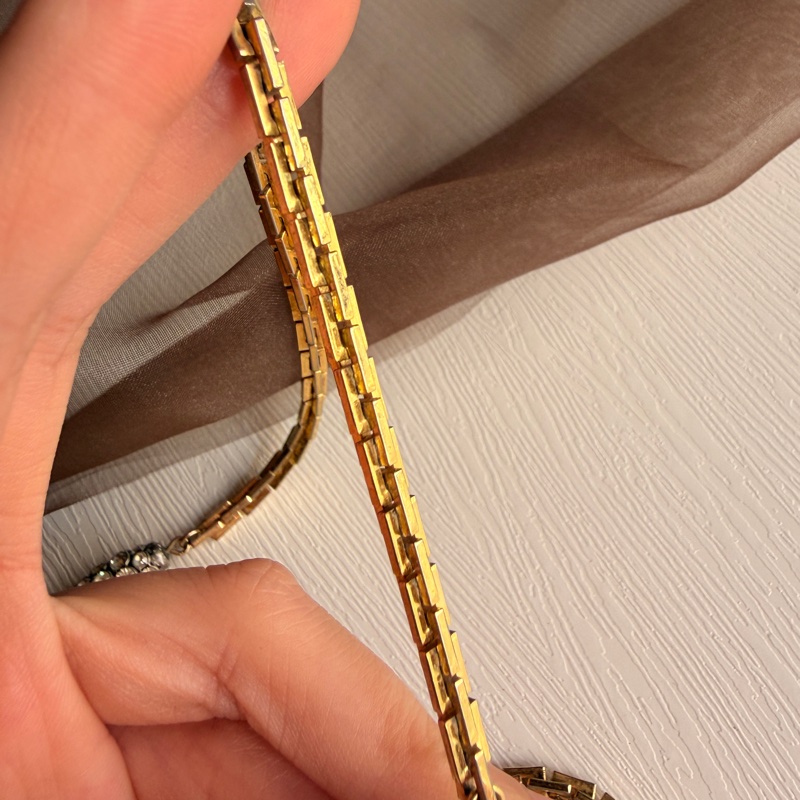 罕有 70年代Christian Dior 迪奧水鑽長項鏈 毛衣鏈 晚宴珠寶-16