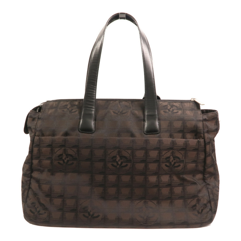 CHANEL 牛皮皮革Vintage Totebag銀扣手挽袋-1