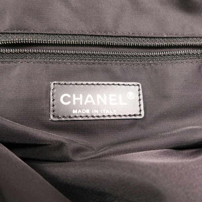 CHANEL 牛皮皮革Vintage Totebag銀扣手挽袋-5