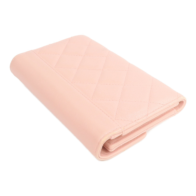 CHANEL 牛皮皮革Wallet銀扣錢包-4