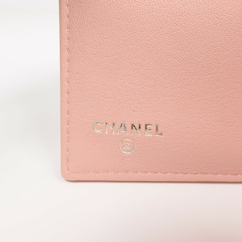 CHANEL 牛皮皮革Wallet銀扣錢包-12