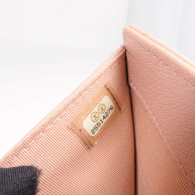 CHANEL 牛皮皮革Wallet銀扣錢包-15