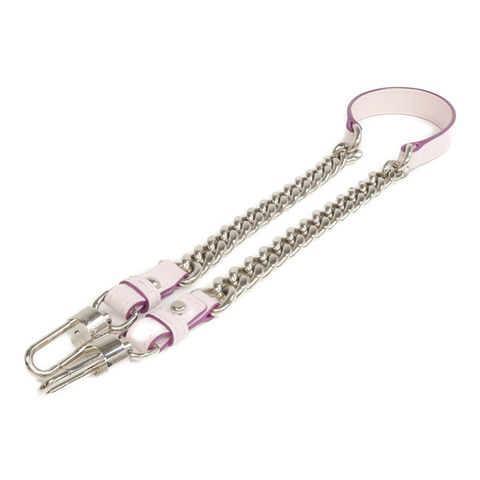 Delvaux 牛皮皮革Shoulder Strap銀扣肩帶