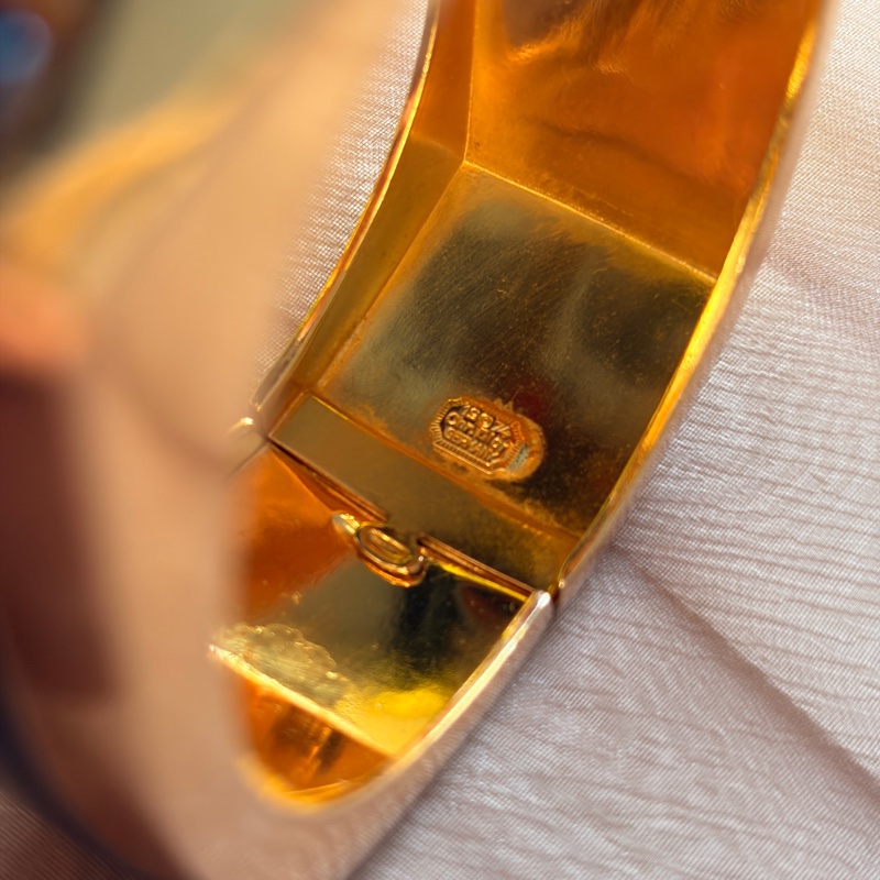 罕有 70年代 Christian Dior 迪奧 鍍金手環 手鈪-6