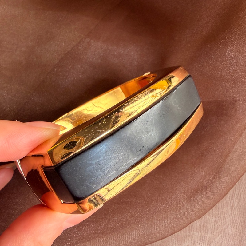 罕有 70年代 Christian Dior 迪奧 鍍金手環 手鈪-8