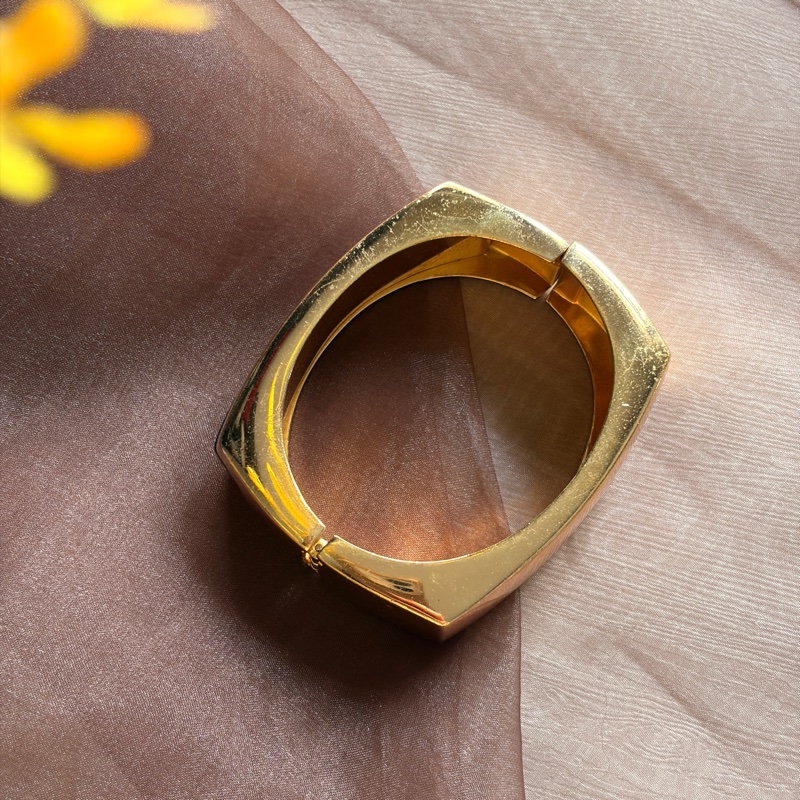 罕有 70年代 Christian Dior 迪奧 鍍金手環 手鈪-13